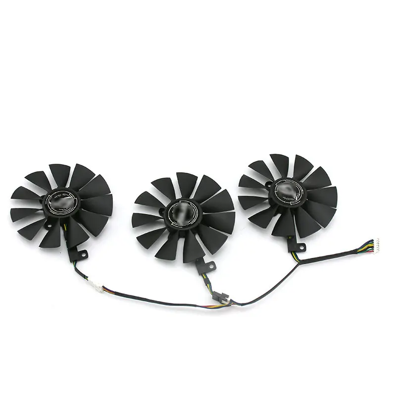 Для ASUS STRIX RX580 RX480 GTX1080Ti GTX1080 GTX1070Ti GTX1070 GTX1060 вентилятор графической видеокарты с рамкой