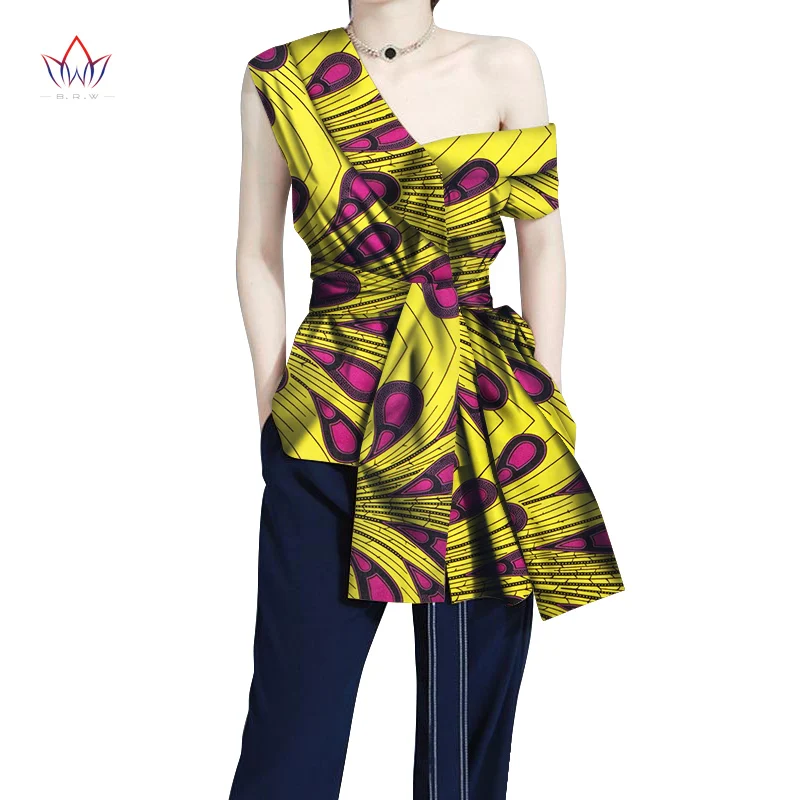 Новая женская африканская одежда Дашики Тренч Женский Топ Африканский стиль сексуальная одежда африканская одежда с принтом размера плюс 6XL WY5876