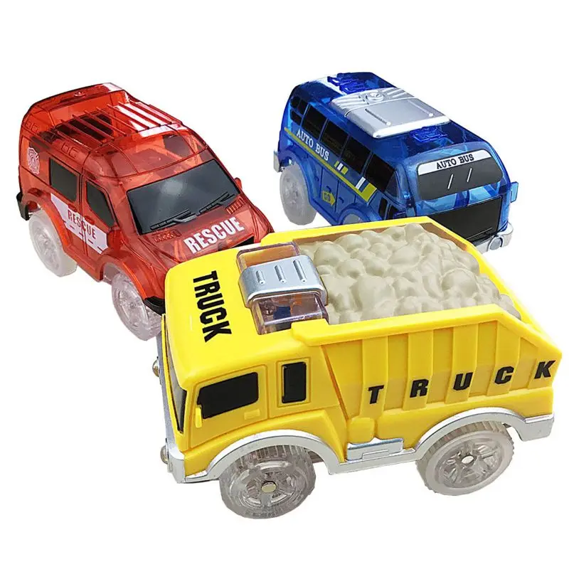 

Track Cars Compatible with MAGlC Tracks and Ne0 Tracks Replacement Light Up Racing Track Accessories with 5 Flashing LED
