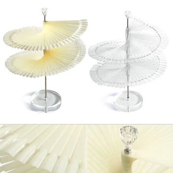 

Newly False Nail Tips Polish Color Display Rack Spiral Stand Practice 120 Stick Showing Tool CLA88