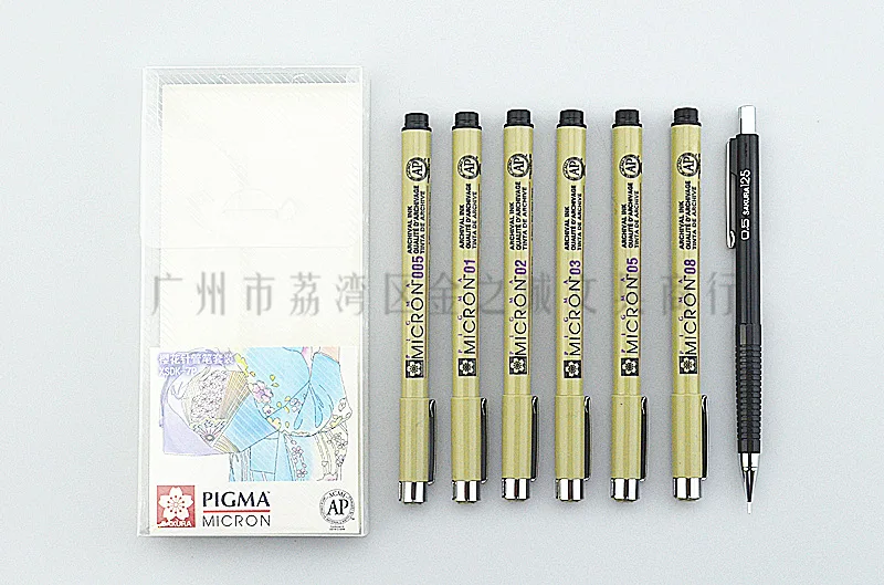 

Japanese cherry blossom SAKURA needle and pen set 7 pieces comic design sketch drawing sketch hook.