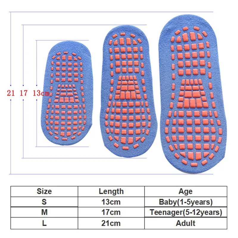 Новые Нескользящие короткие носки Jeseca 3 размера для взрослых и детей обучения