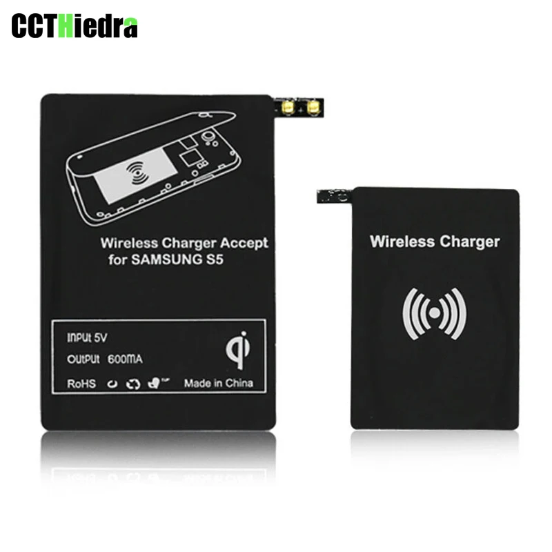 Cctiedra Qi Беспроводное зарядное устройство приемник для Samsg Galaxy S3 S4 S5 Android Micro