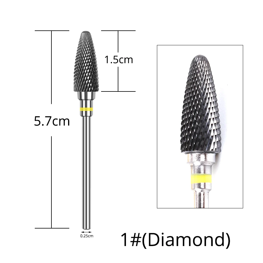 1 Alileader Nail Draill For Electric Drill Ceramic Drill Nail For Nail Art Instrument Safe Cutter For Cutter Manicure - Цвет: 1