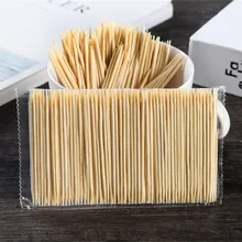 100 шт./пакет натуральные одноразовые бамбуковые зубочистки с двойной головкой семейный ресторан отель дорожные принадлежности зубочистки инструменты Прямая поставка
