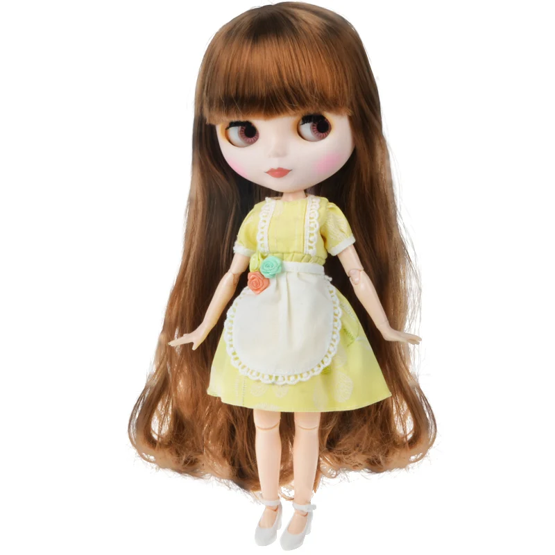 Blyth кукла Blyth матовое лицо матовая белая кожа 1/6 BJD шарнирная кукла ручной набор пользовательские куклы для девочек подарок для коллекции кукол