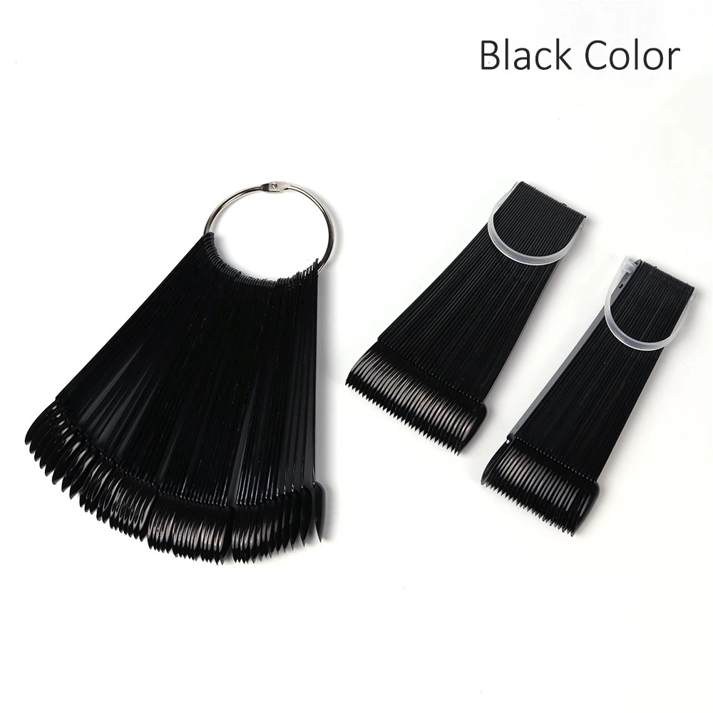 black color false nail tips