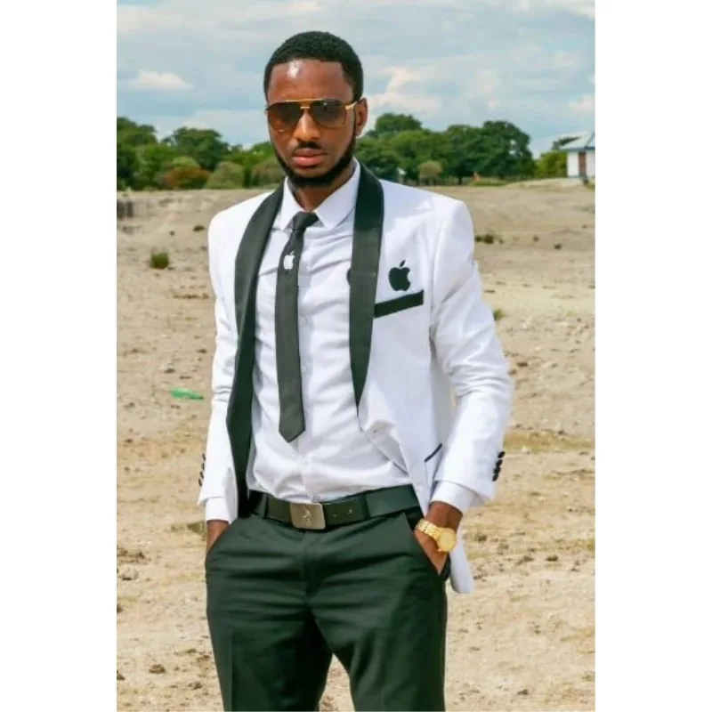 Slim-fit-Last-coat-designer-pant-men-wedding-suits-Host-stage-performance-stage-white-black-navy