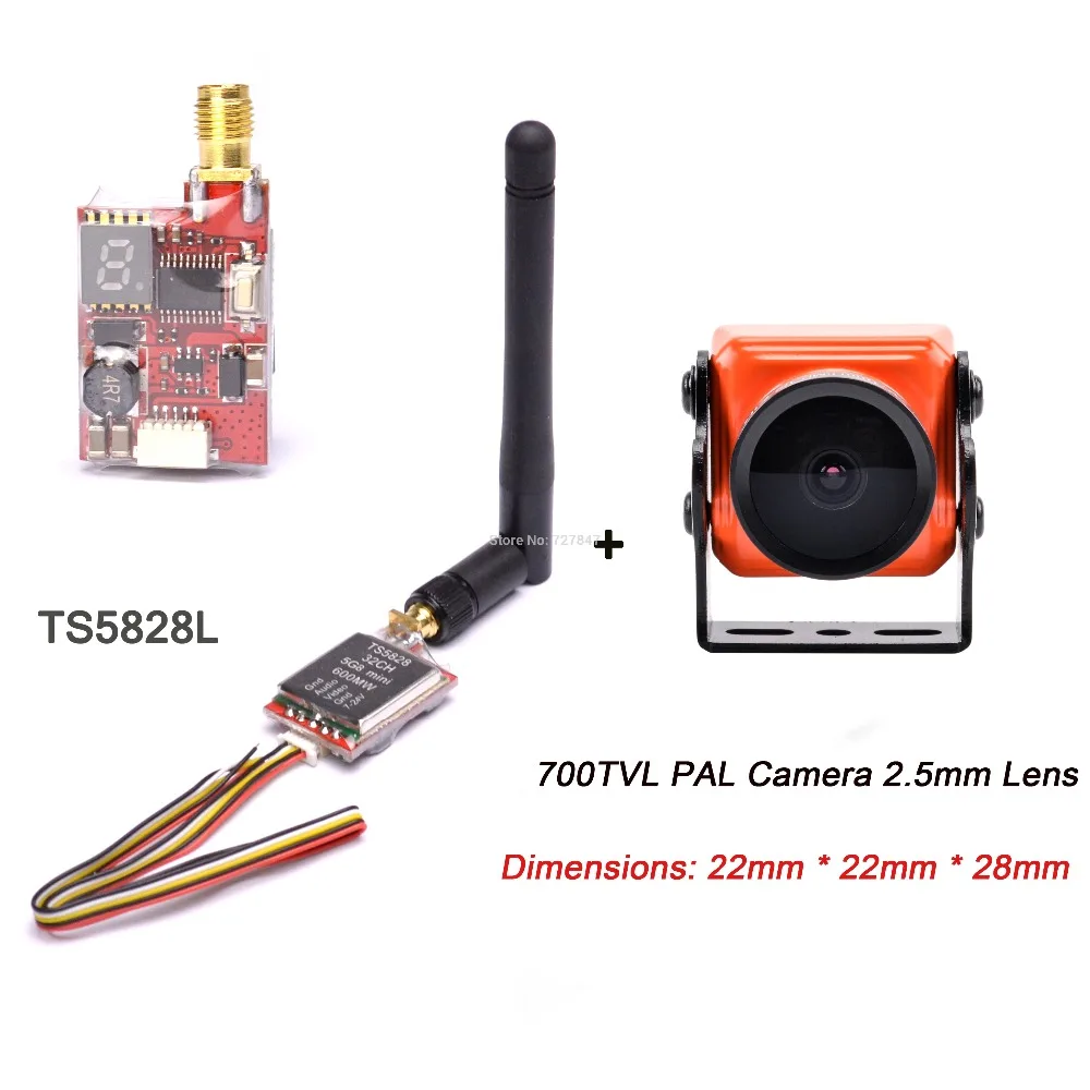 TS5828L Camera 2.5mm Readytosky ts5828/ts5828l Micro 5.8 Г 600 МВт 48ch мини FPV-системы передатчик с цифровым Дисплей - Цвет: TS5828L Camera 2.5mm