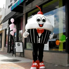 Маскарадный костюм кекса для взрослых, вечерние костюмы для костюмированной вечеринки, одежда для игр, рекламный подарок на Хэллоуин, акция на день рождения