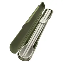 

Outdoor Camping Trave Cutlery Portable Children's Cutlery Box, Spoon, Chopsticks, Student Cutlery Set Kitchen Plastic Tableware