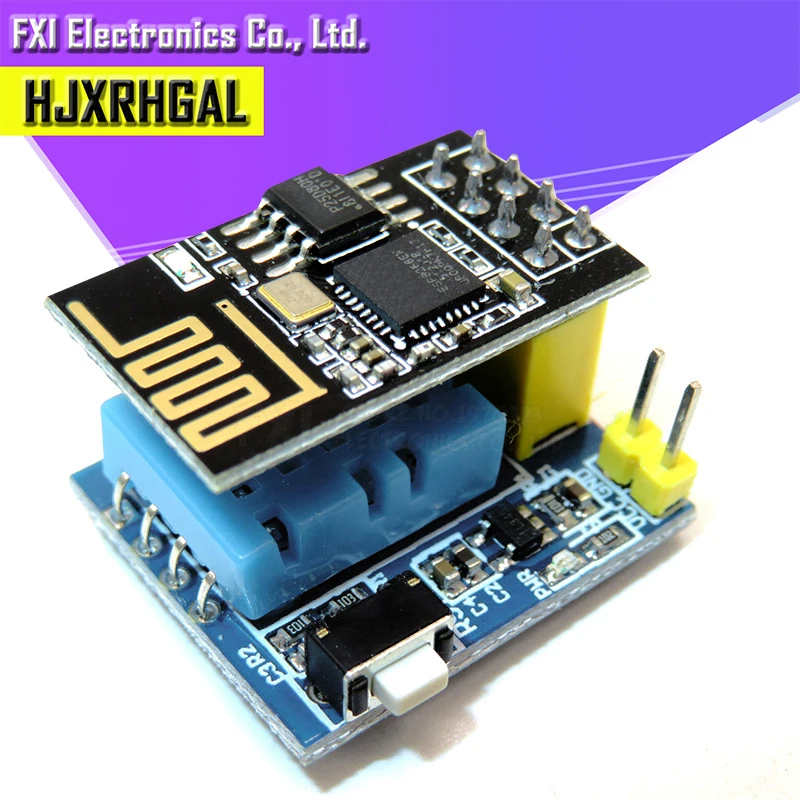 ESP8266 ESP-01 ESP-01S DHT11 датчик температуры и влажности модуль ESP8266 wifi NodeMCU умный дом расстояние 400 м IOT DIY комплект - Цвет: DHT11 with ESP01S