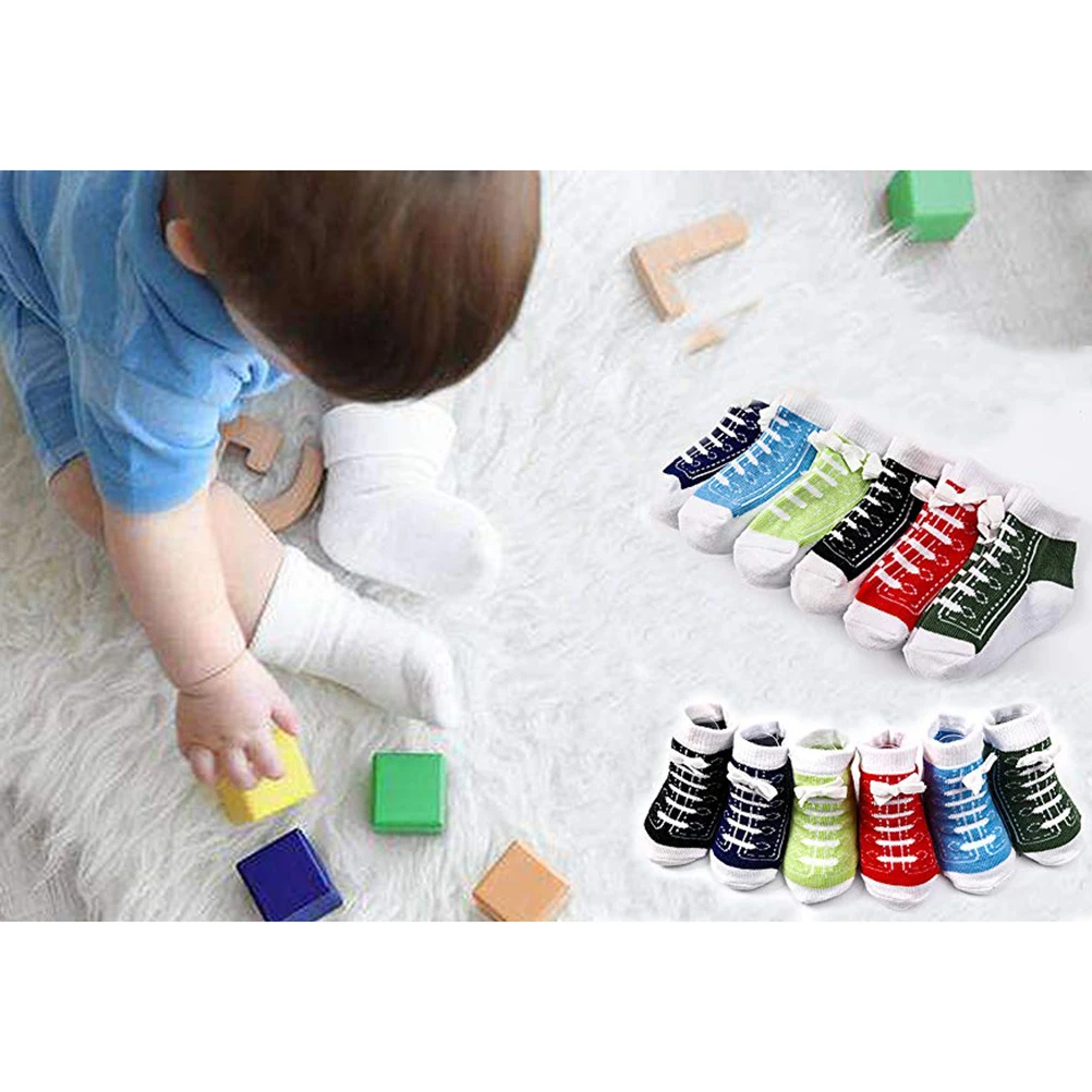 6 пар детские Нескользящие кроссовки носки| |