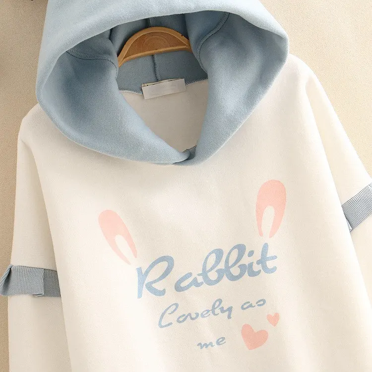 Kawaii Lovely Rabbit Harajuku Style Hoodie - Limited Edition