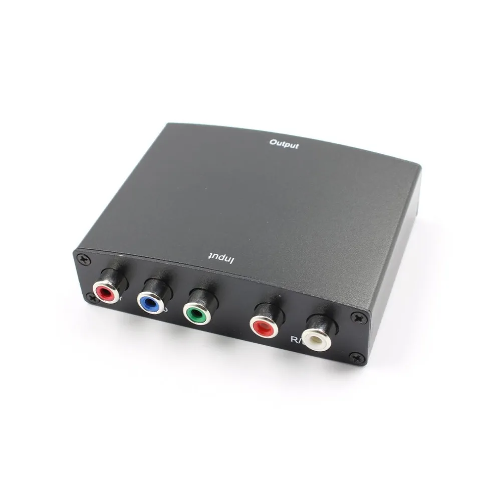 Профессиональный YPBPR к HDMI конвертер простой в использовании AV видео аудио HDCP YPbPr/RGB+ R/L аудио к HDMI конвертер адаптер