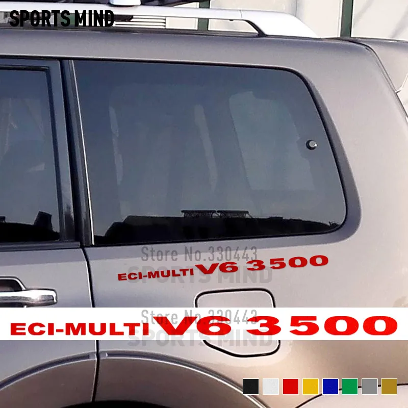 3 пары ECI-multi V6 3500 для Mitsubishi Pajero Sport Shogun Montero L200 L300 аксессуары наклейка на автомобиль-Стайлинг