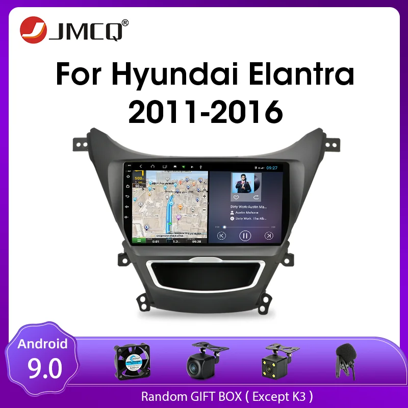 JMCQ для Hyundai Elantra Avante I35 2011-2016 Android 9 0 автомобильный радиоприемник мультимедийный