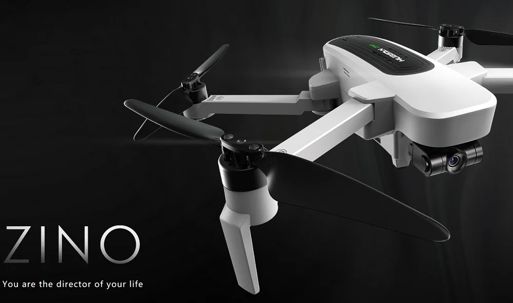 Hubsan H117S Zino gps 5G Wi-Fi 1 км с видом от первого лица в формате 4K UHD, Камера 3-осевому гидростабилизатору RC Дрон Квадрокоптер RTF черный/белый VS FIMI A3 X8 SE