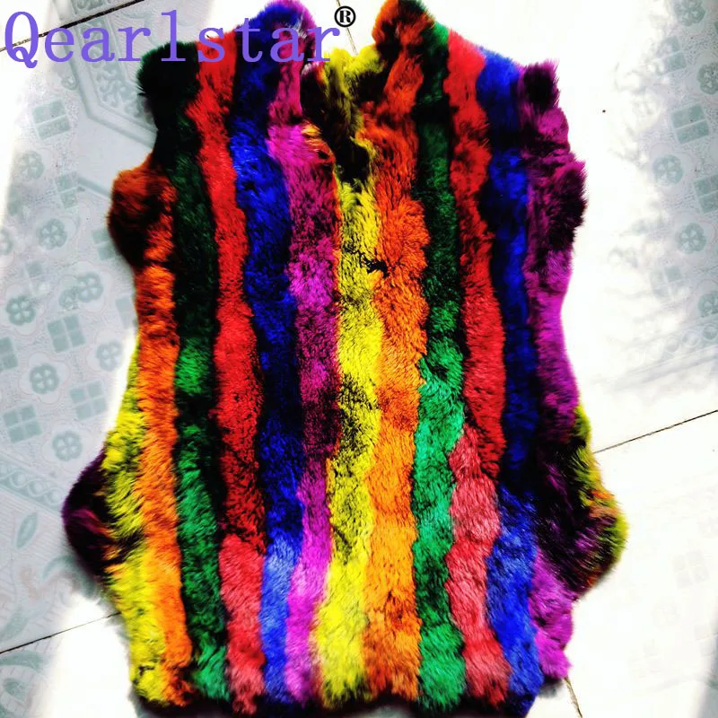 

Qearlstar High Quality Real Rex Rabbit Fur Skin 23*36cm Natural Pelt Rex Rabbit Fur Fluffy Leather Wholesale DIY Colorful LC1905