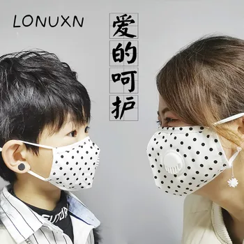 

high quality 1Pcs Respirator Mask With Breathing Valve Washable Cotton Activated Carbon Filter Mouth Masks Anti Dust Allergy