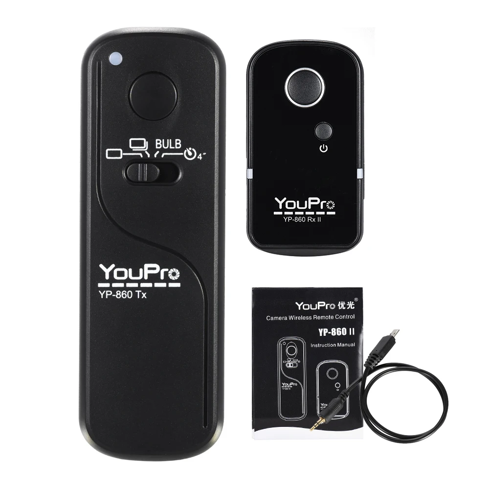 YouPro YP-860 S2 2,4G беспроводной пульт дистанционного управления спуска затвора передатчик приемник для sony A58 A7R A7 A7II A6000 DSLR камер