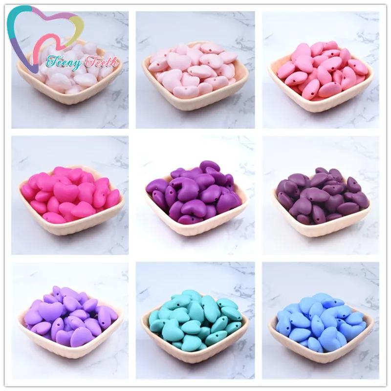 Silicone Beads Flower Shape Charm Teether Baby Teething Jewelry Nursing Necklace 