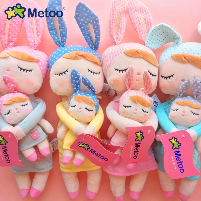 2 Piece Original Metoo Doll Plush Toys For Girls Baby Cute Rabbit Beautiful Angela Stuffed Animals Kids | Игрушки и хобби