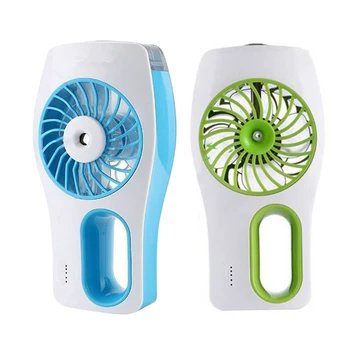 

2 Pcs Mini Misting Fan Builtin Rechargeable USB Fan Handheld Personal Cooling Mist Humidifier for Home Office Portable Air Condi