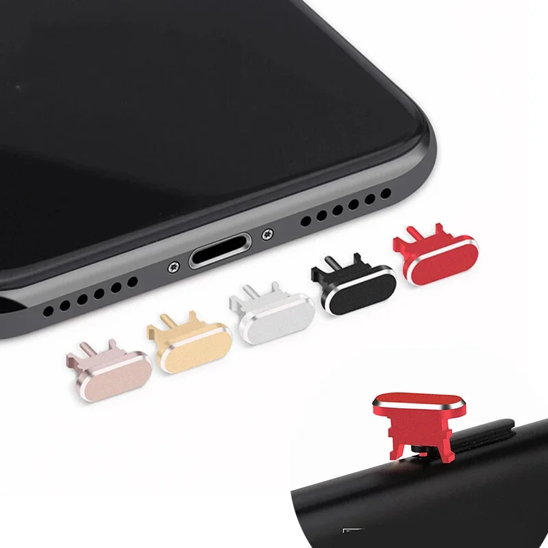 Металлические заглушки для наушников от пыли iPhone 8 7 6 штепсельная Вилка защиты