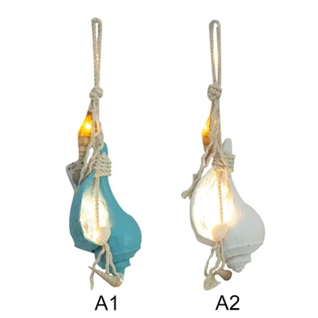 

Led Conch Pendant Cute Chic Simulation Conch Handmade Shell Design Hanging Pendant Photography Props for Home Wall Decoration