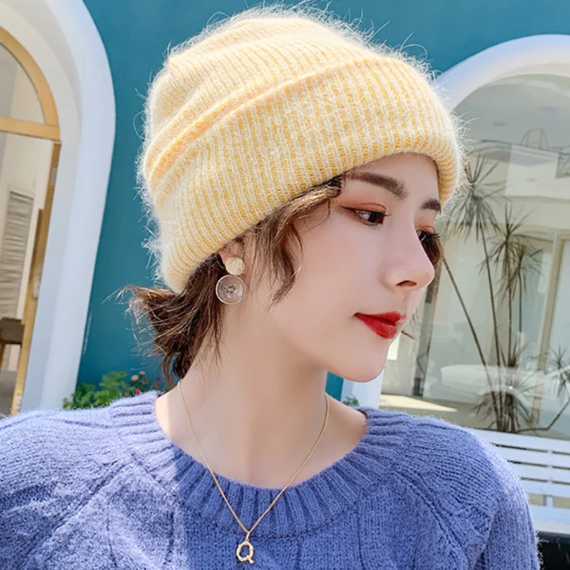 Cpop, 9 цветов, шерстяная пряжа, Skullies& Beanies, шапка, высокое качество, чистый цвет, модная, повседневная, для женщин, элегантные аксессуары, зимняя теплая шапка