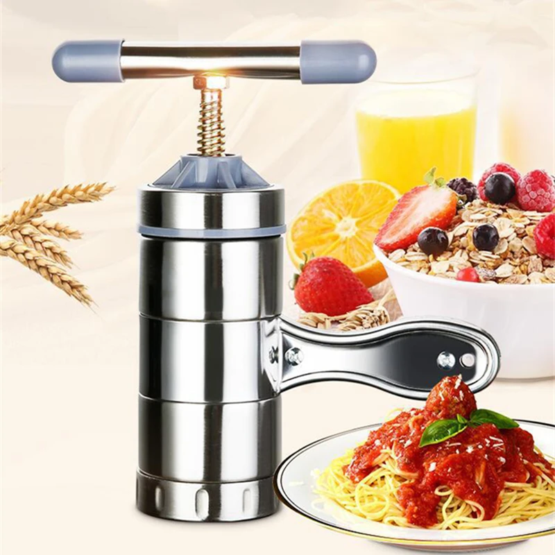 Manual Stainless Steel Noodle Maker Press Pasta Machine Crank Cutter Fruits Juicer Cookware Making Spaghetti Kitchen Tools - Image 2