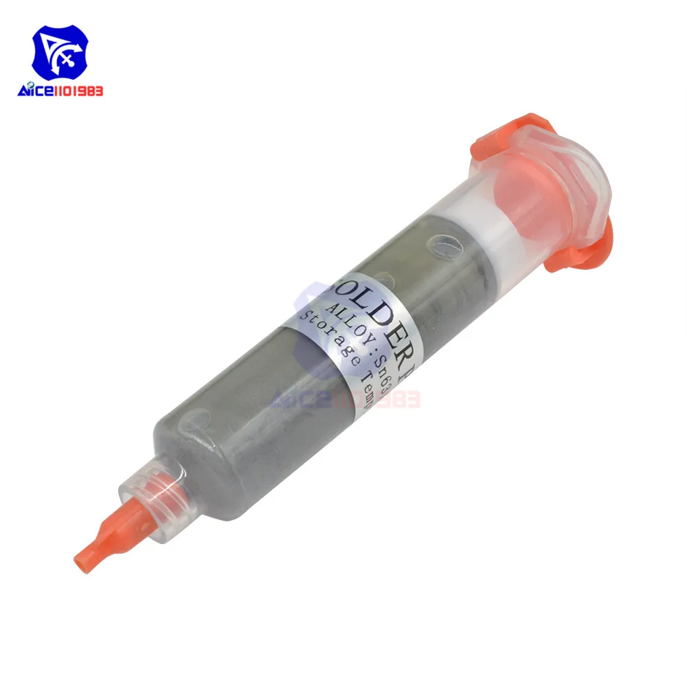 Шприц флюс паяльной пасты Sn63/Pb37 25-45um для ремонта компьютера паяльная паста