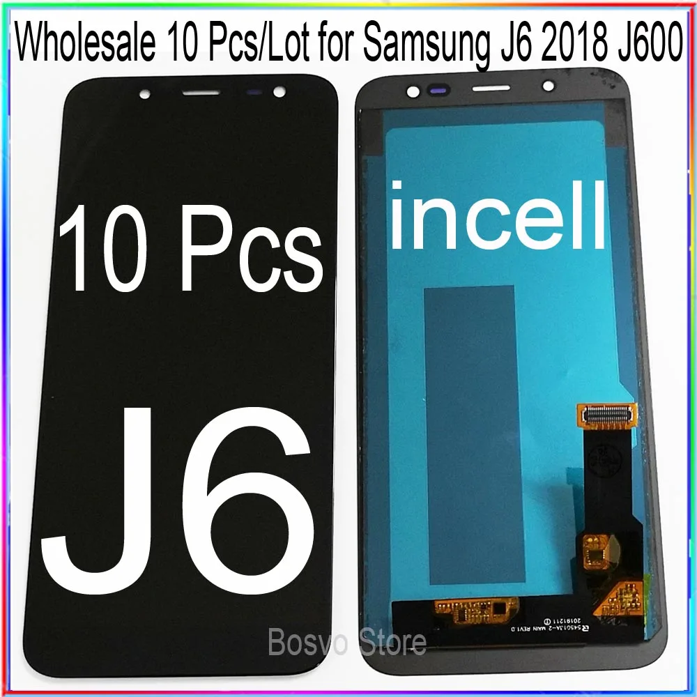 WholeSale 10 Pieces/lot for samsung J6 2018 J600 J600F LCD Screen Display with Touch Digitizer Assembly