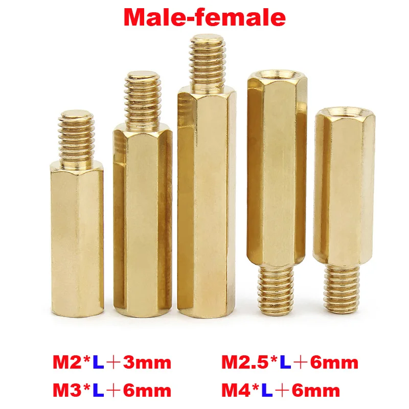 50 Entretoises PCB Laiton M2 3+3mm – Uxcell Pour Montage électronique