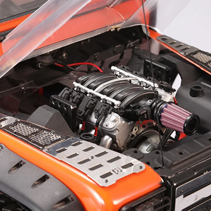Вентилятор охлаждения двигателя V8 6,2 для 1/10 Rc Гусеничный автомобиль Traxxas Trx4 Defender Axial Scx10 Rc4Wd D90 D110