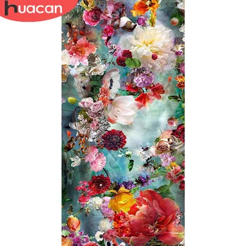 

HUACAN DIY Diamond Painting Cross Stitch Flowers Full Drill Diamond Art Embroidery Needlework Home Decor