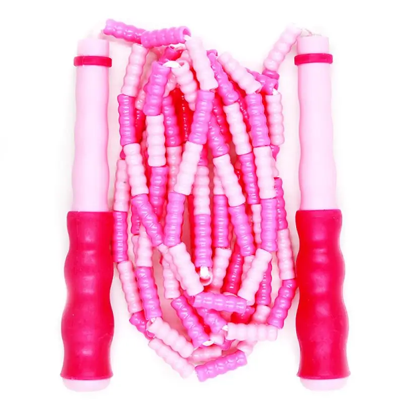 Corde à Sauter 2 Mètres Avec Manches En Bois – Sport Exercice, Blanc Violet, Uxcell