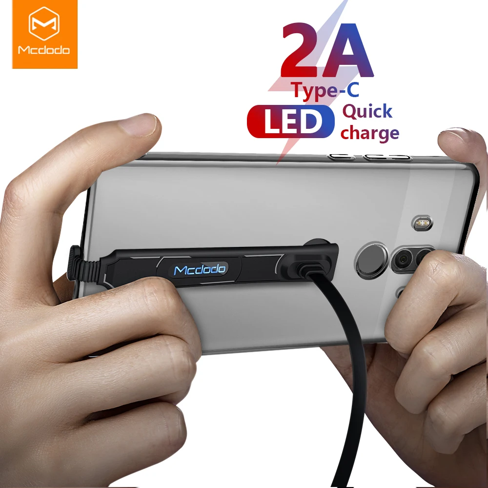 Кабель Mcdodo USB Type C для Samsung S9 S8 Xiaomi Redmi Note 7 2A кабель быстрой зарядки HUAWEI P30 Pro C|Кабели