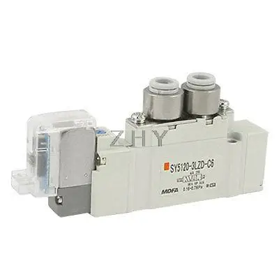 SY5000 2 позиции одного срабатывания 5 трехходовых электромагнитных клапана