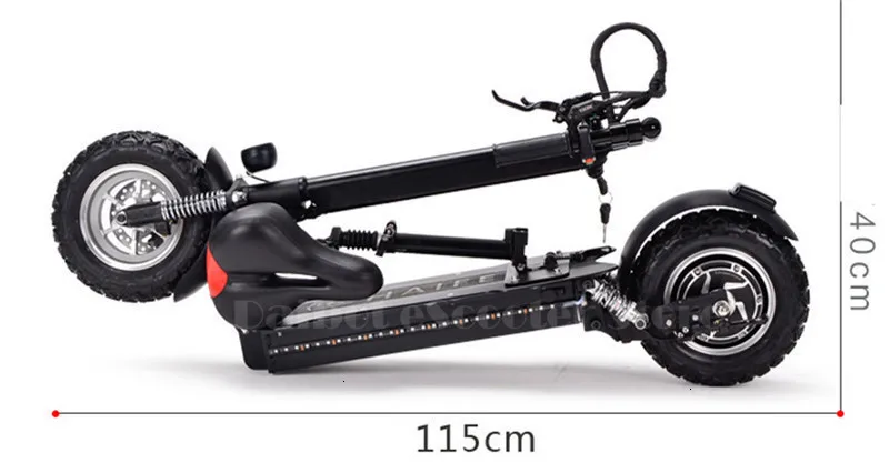 Daibot Powerful Electric Bike 10 Inch 48V Two Wheels Electric Scooters Max Speed 60KMH Folding Electric Scooter 1000W Adults (29)