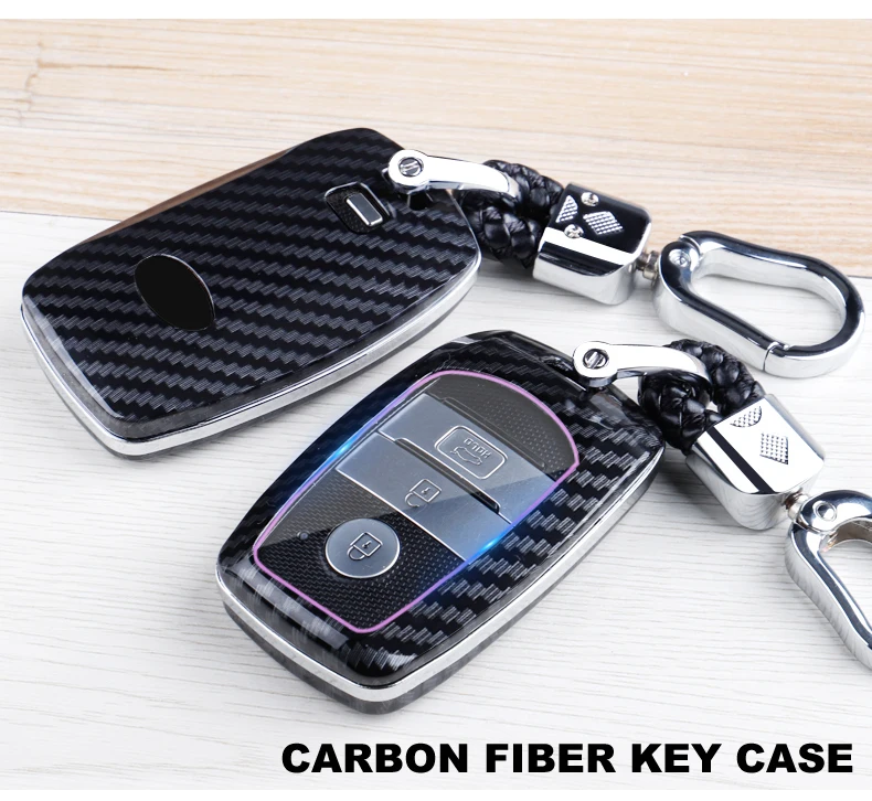 Carbon Fiber Car Smart Key Cover Case Fob For KIA Ceed K3 K4 K5 Sportage R QL KX5 Sorento KX3 KS3 RIO Protect Shell Accessories - H9cd936daa4dc4922a5c6c127d42c24bco