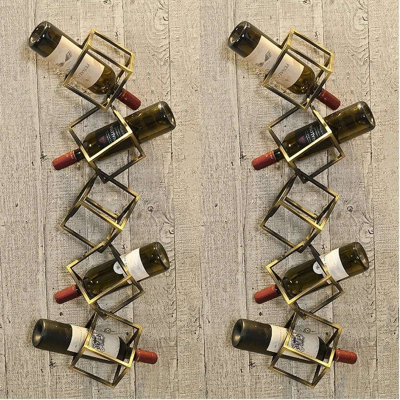 

Creative Red Wine Rack Creative Metal Grape Wine Rack Upside-down High-footed Glass Rack For Red Wine CF