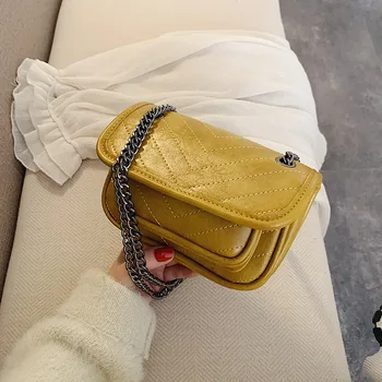 

Sewing Fold Chain Women's Bag Single Shoulder Bag Simple Temperament Women's Bag Envelope Bag chain bag