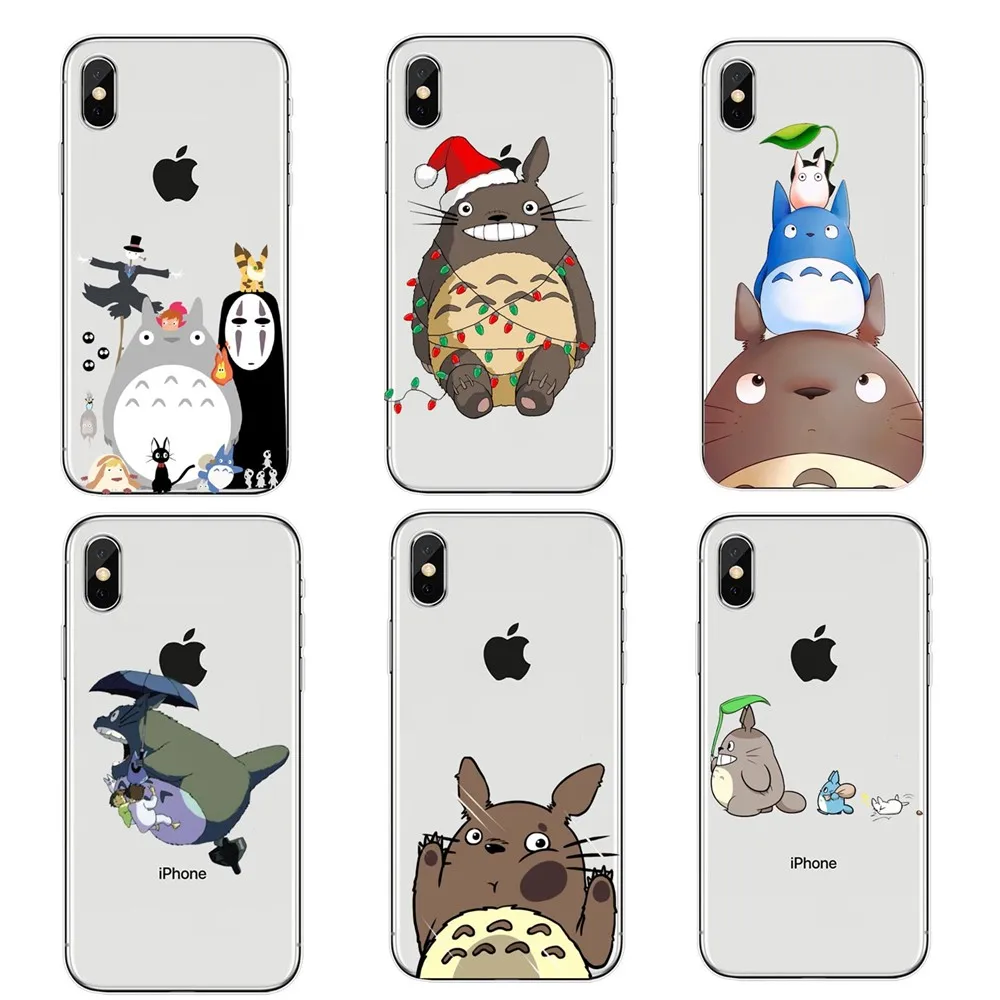 Аниме красивый тобонито Миядзаки мягкий прозрачный чехол из ТПУ для iPhone11 6 7 8Plus X XR