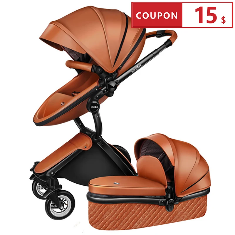 Collection  EU 2 in 1 Baby Stroller Multi-purpose Luxury Baby Carriage Folding Ultra Light Can Be sitting can b 
