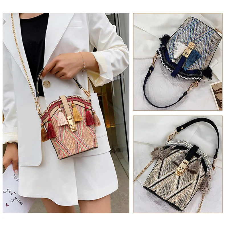 Ретро сумка через плечо для сотового телефона Сумка с кисточкой мобильного