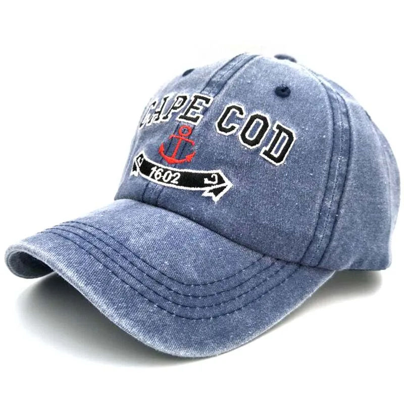

Korean-style Embroidered Letters Boat Anchor 1602 Baseball Cap Spring And Autumn Pure Cotton Outdoor Topee Men And Women Pirate
