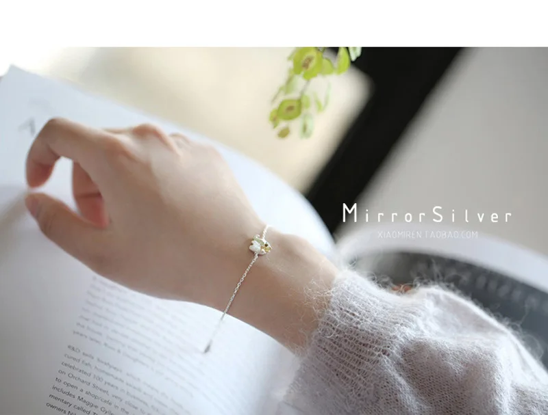 NPKDS серебряные браслеты со слоном 925 ручной браслет-цепочка для женщин, Модная бижутерия для девочек, рождественские подарки LCH752SR00