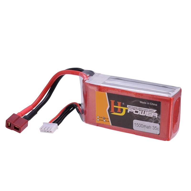 HJ 7,4 V 11,1 V 14,8 V 1500mAh 35C 2S Lipo батарея T Plug Высокая разрядка мощный для RC Дрон автомобиль Лодка Квадрокоптер RC модель
